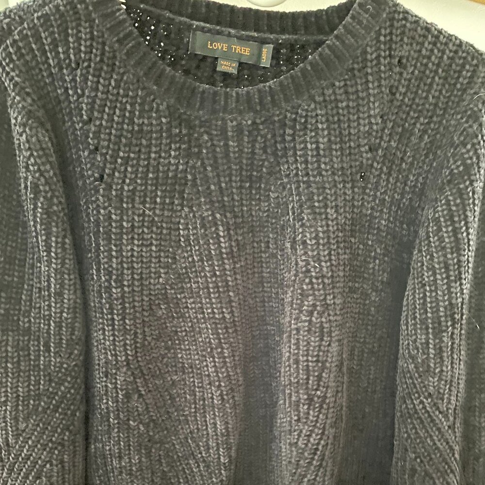 Black soft sweater
